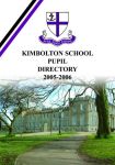 Kimbolton Pupil Directory 2006